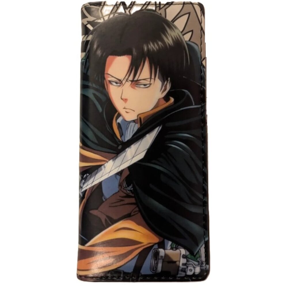 Levi Ackerman Attack on Titan Long Snap Wallet Anime Wallet